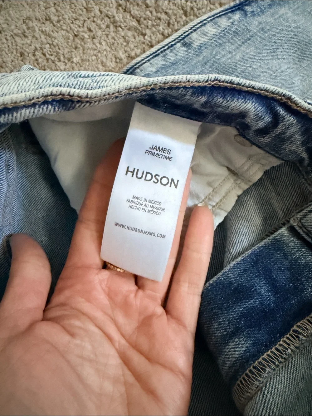 Hudson Jeans Light Blue Wide-Leg Flare Jeans - Picture 5 of 6